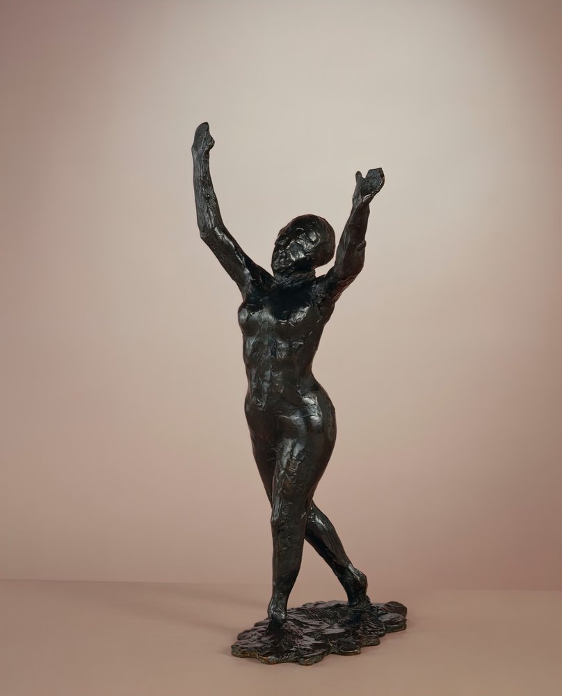 Tänzerin bewegt sich vorwärts, Arme erhoben, ca. 1882-1898, gegossen ca. 1919-1931 von Edgar Degas