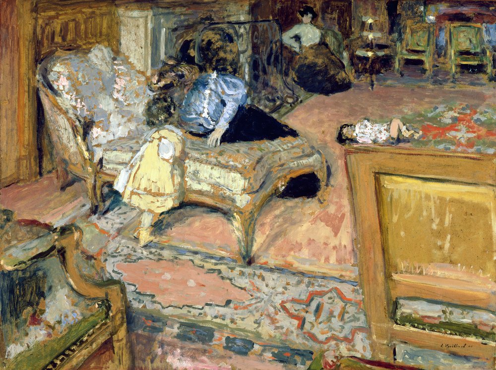 Vertrauen (Die Bernheim-Kinder im Salon) von Edouard Vuillard