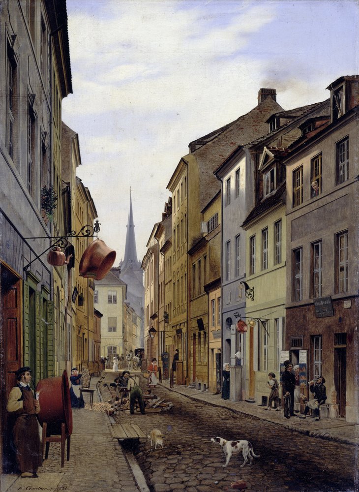 Parochialstraße in Berlin von Eduard Gaertner