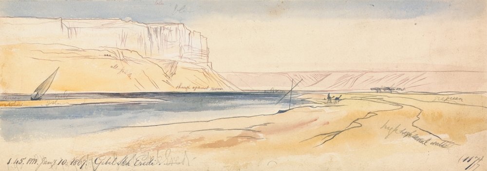 Gebel Sheikh Eredi von Edward Lear