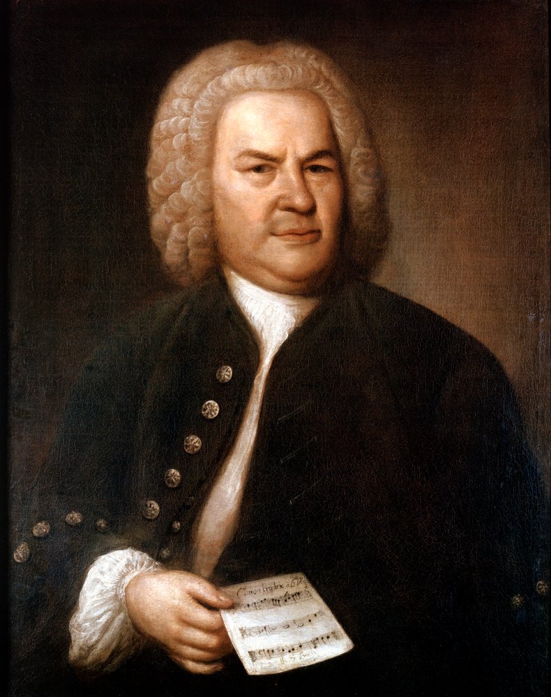 Johann Sebastian Bach 1685-1750, deutscher Komponist und Organist, 1746 von Elias Gottleib Haussmann
