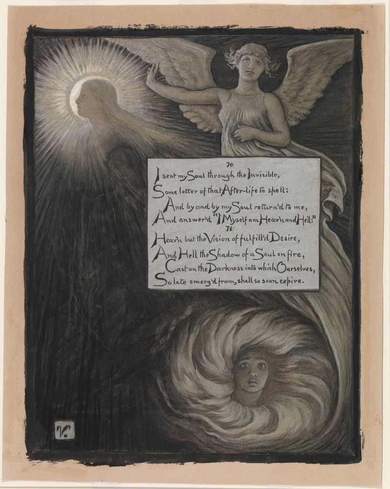 (Illustration für Rubáiyát von Omar Khayyám) Die Antwort der Seele von Elihu Vedder