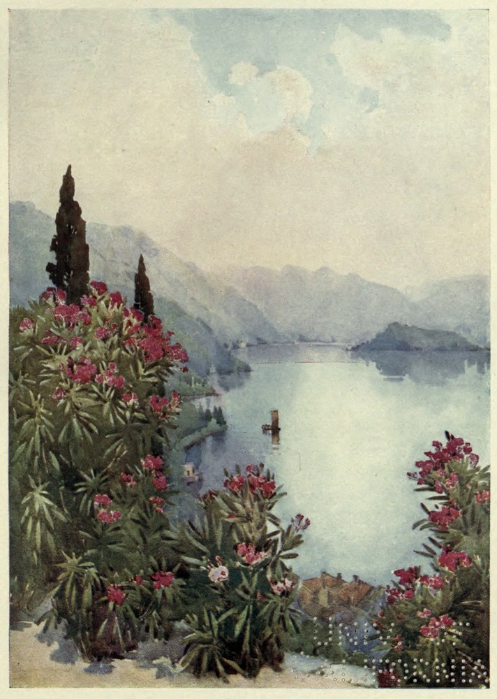 Villa Serbelloni, Lago di Como, Illustration aus 