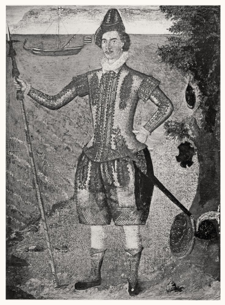 Porträt von Sir Francis Drake von English School