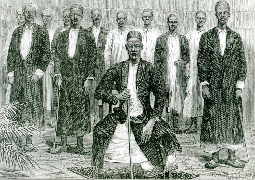 Mtesa, der Kaiser von Uganda und andere Häuptlinge von English School
