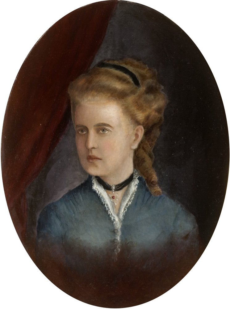 Porträt einer jungen Frau von English School