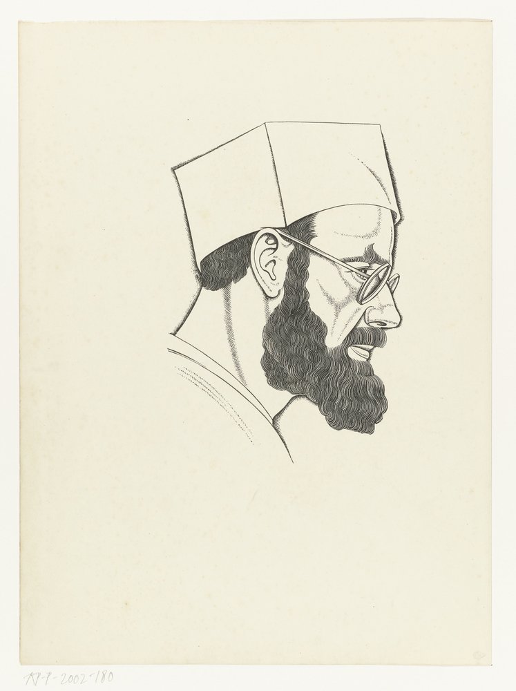 Selbstporträt von Eric Gill