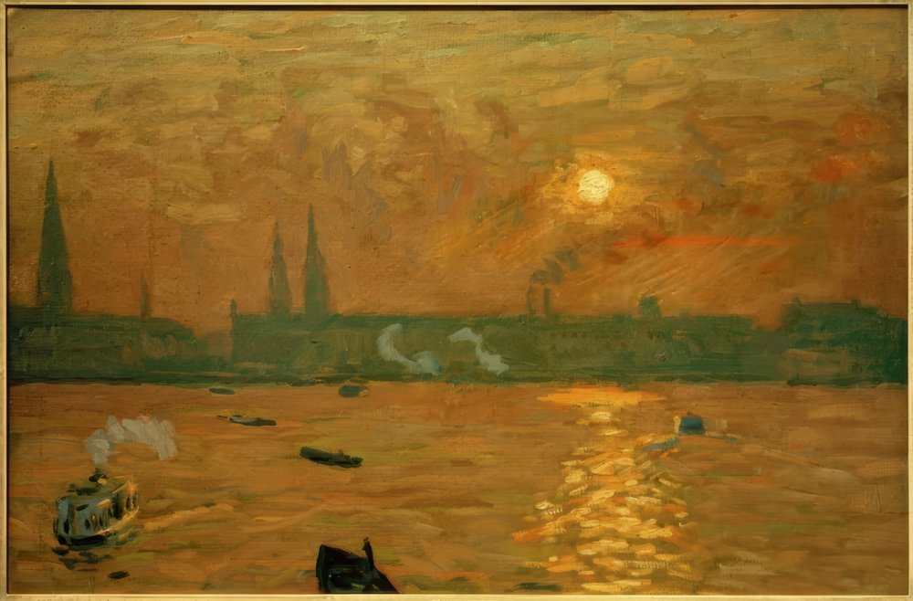 Blick von der Lombardsbrücke auf die Binnenalster von Ernst Eitner