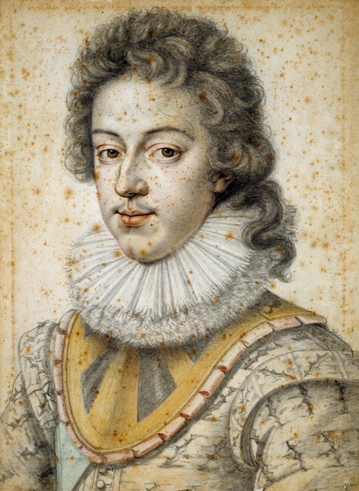 Porträt von Ludwig XIII. im Alter von 21 Jahren (1601 - 1643) von Etienne II Dumonstier