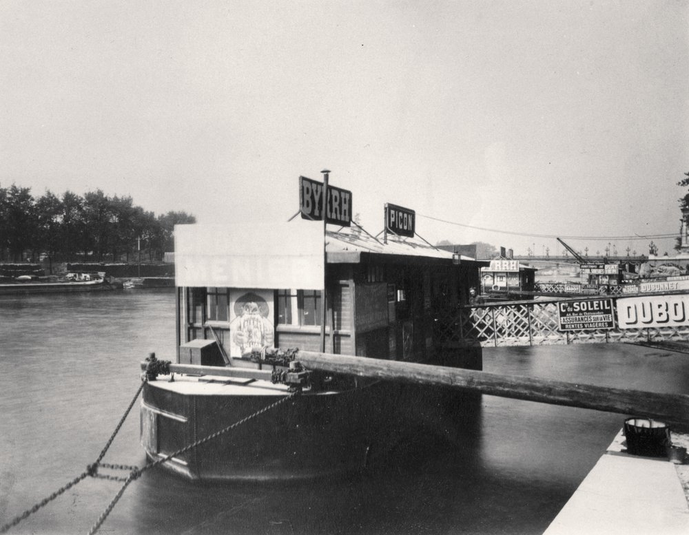 Boot auf der Seine von Eugène Atget