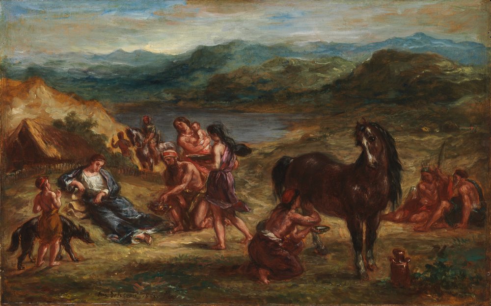 Ovid bei den Skythen von Ferdinand Victor Eugene Delacroix