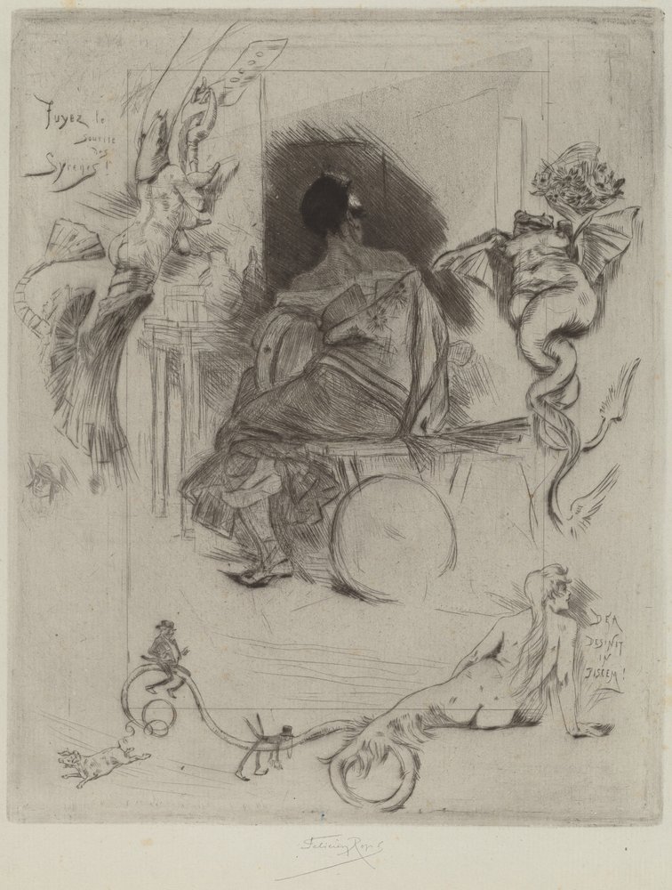 Die letzte Maja, 1880 von Félicien Rops