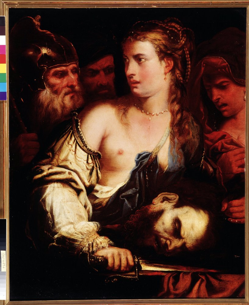 Judith hält das Haupt des Holofernes von Francesco de (c.1600-54) Rosa