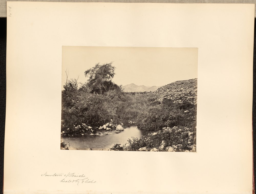Brunnen von Jericho, geheilt von Elisa von Francis Frith
