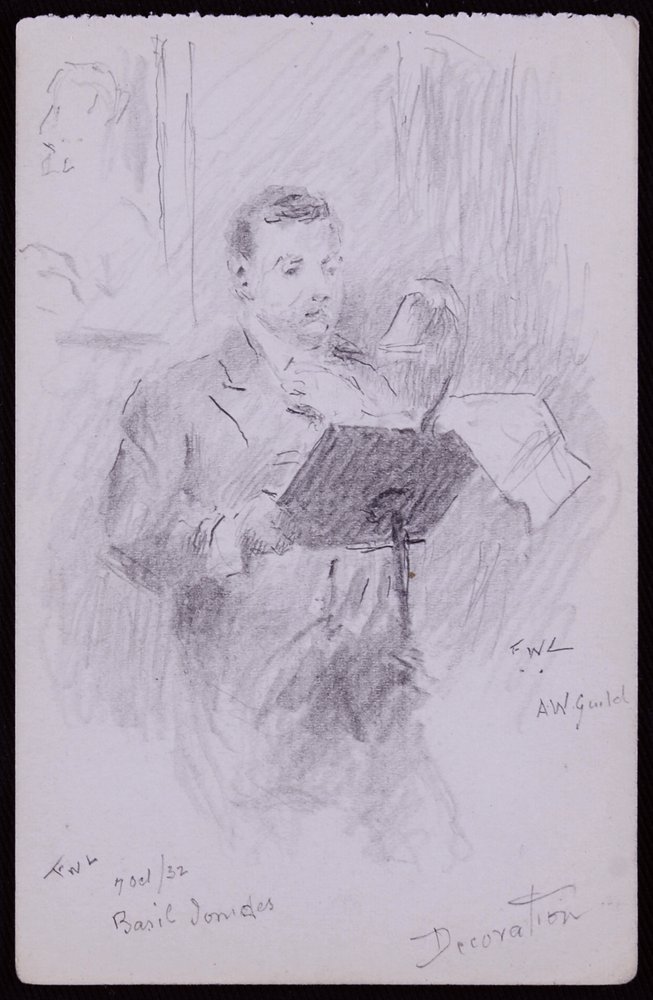 Porträt von Basil Ionides von Francis Wilfred Lawson