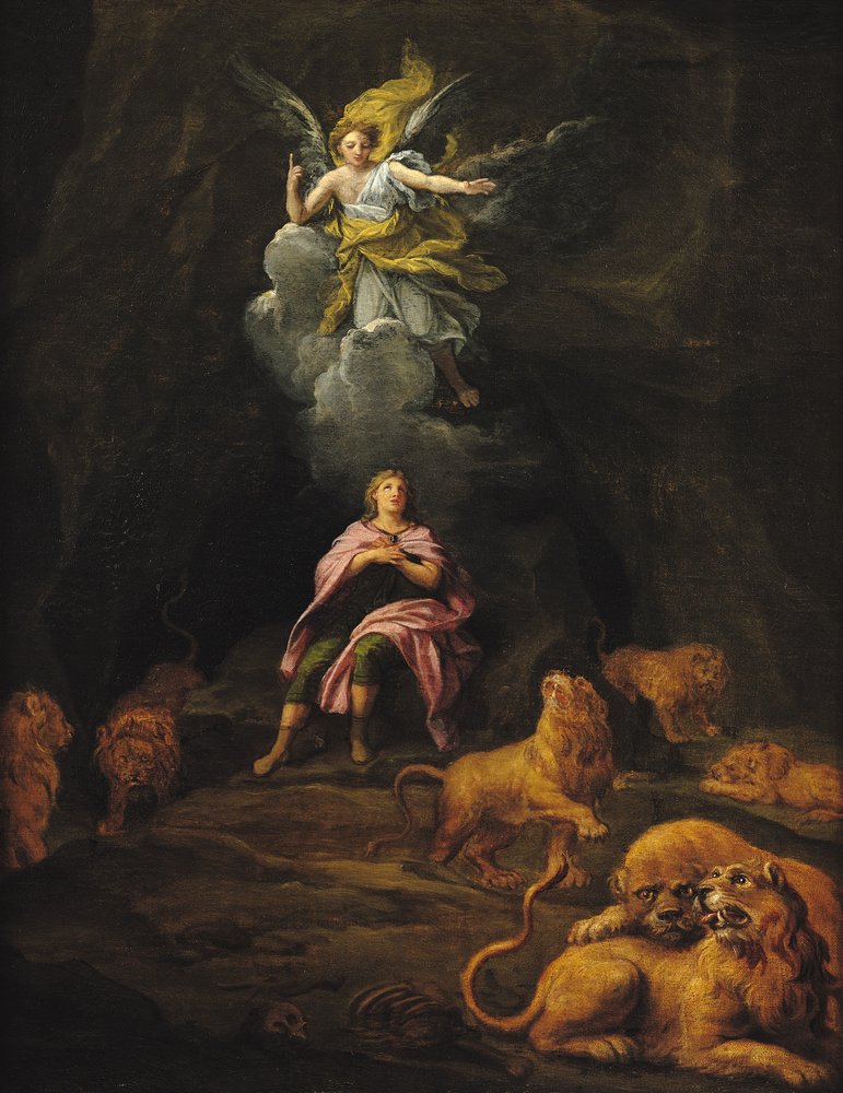 Daniel in der Löwengrube von Francois Verdier