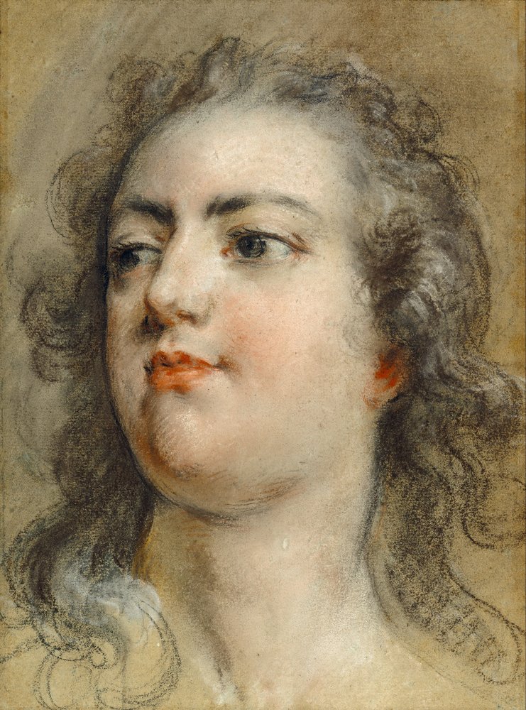 Kopf von König Ludwig XV. von François Le Moyne