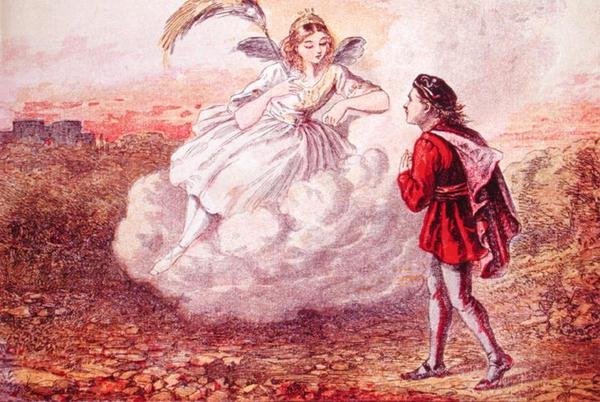 Jacques und die Fee, Illustration für das Märchen 