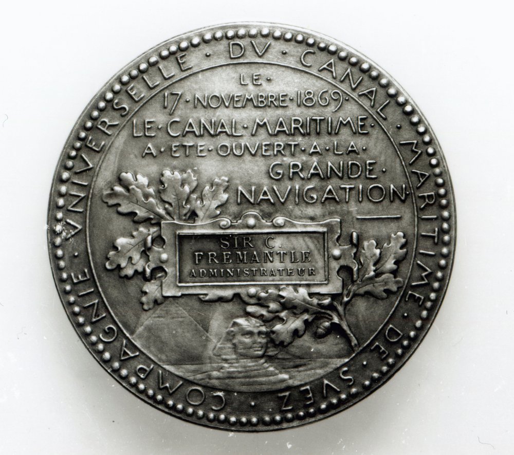 Medaille zur Eröffnung des Suezkanals am 17. November 1869 (Metall) von French School
