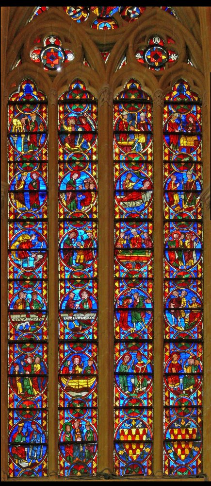 Fenster w213, Darstellung von St. Thomas und St. Stephan von French School