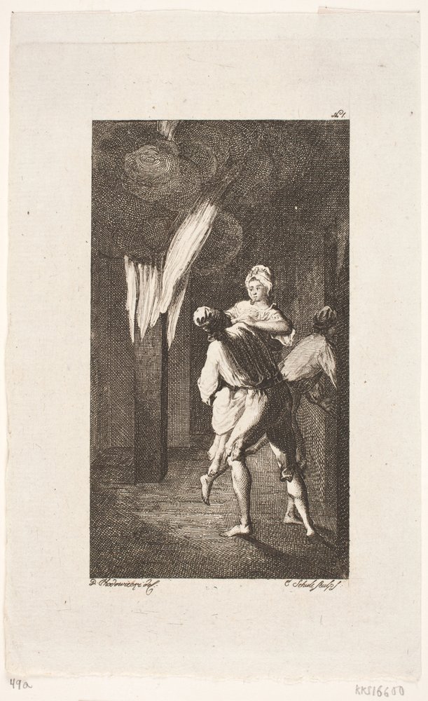 Titelvignette zu Smollett "Peregrine Pickles Abenteuer" von Georg Christian Schule