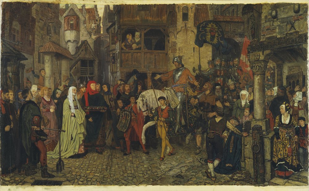 Der Einzug von Sten Sture dem Älteren in Stockholm, 1864 von Georg Rosen