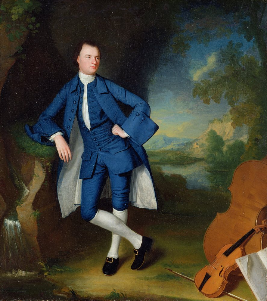 Porträt eines Mannes, ca. 1758-60 von George Romney