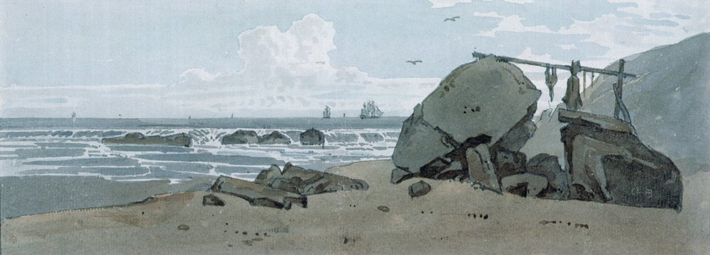 Küstenszene, Isle of Wight von George the Younger Barret