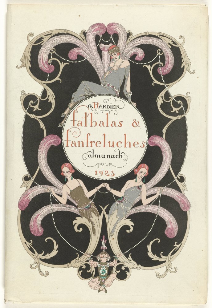 Die Modezeitschrift als Verführerin. Falbalas und Rüschen, Almanach der gegenwärtigen, vergangenen und zukünftigen Moden für 1923, 2. Jahrgang von George Barbier