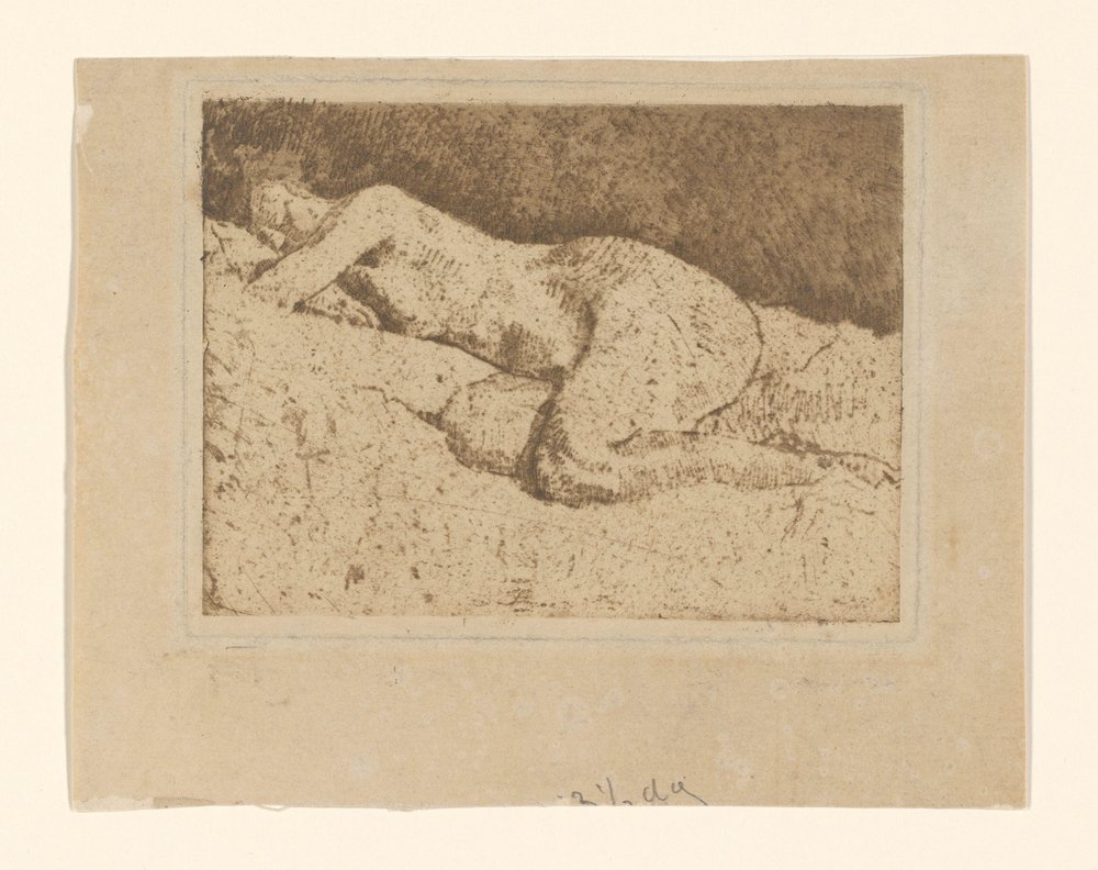 Liegender weiblicher Akt von George Hendrik Breitner