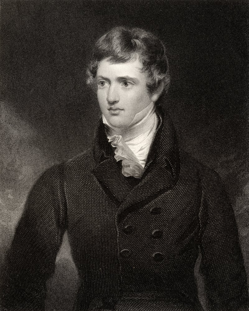 Edward George Geoffrey Smith Stanley, graviert von H. Robinson, aus 