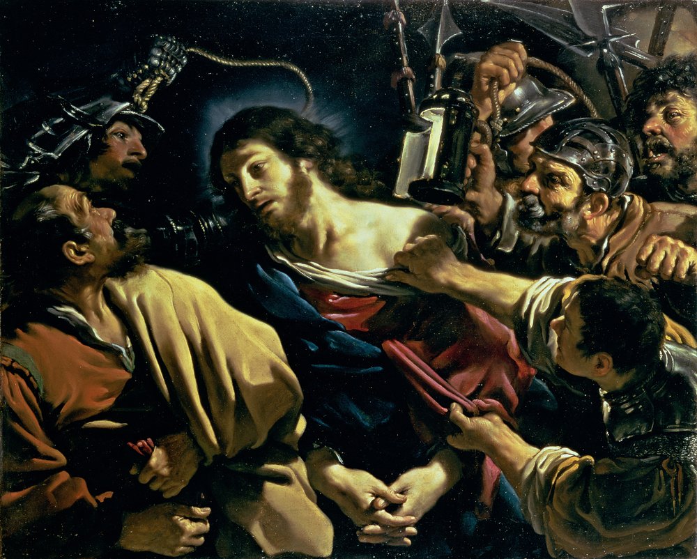 Der Verrat an Christus, um 1621 von Giovanni Francesco Barbieri