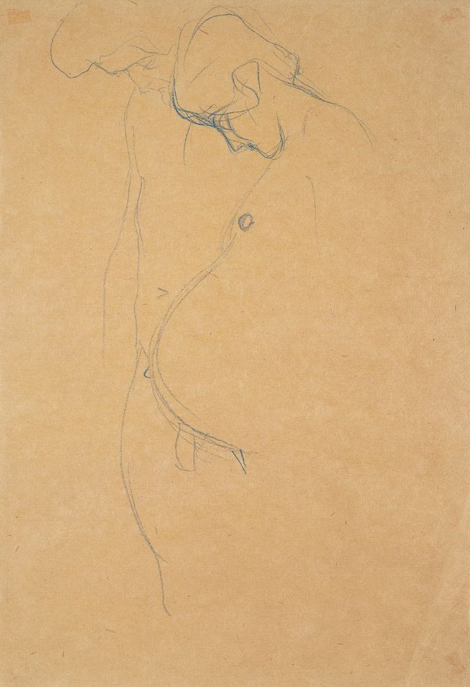 Schwangere mit Mann von Gustav Klimt