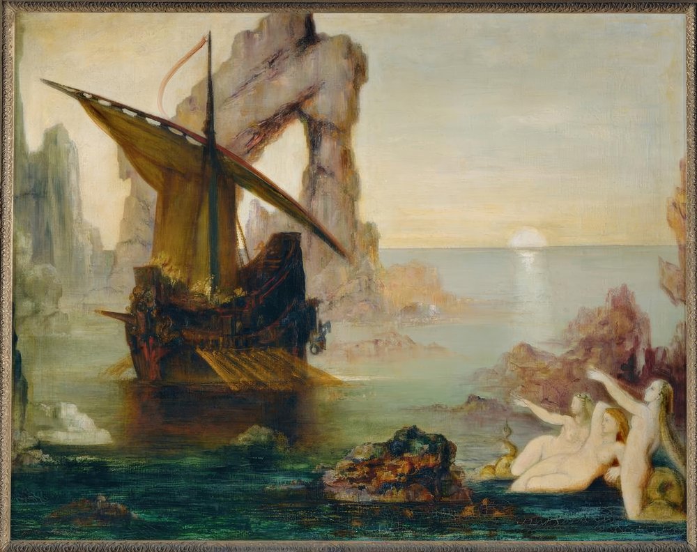 Die Sirenen (Odysseus und die Sirenen) von Gustave Moreau