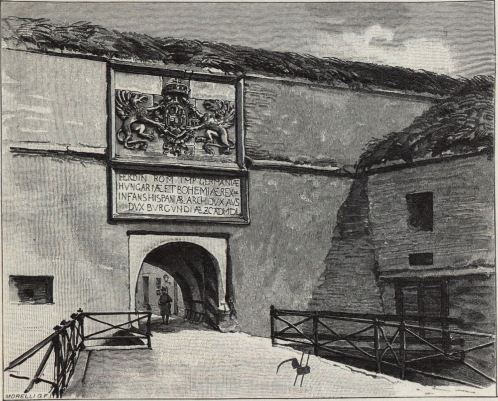 Das Tor der alten Festung in Komárno, 1890er Jahre von Gyula Háry