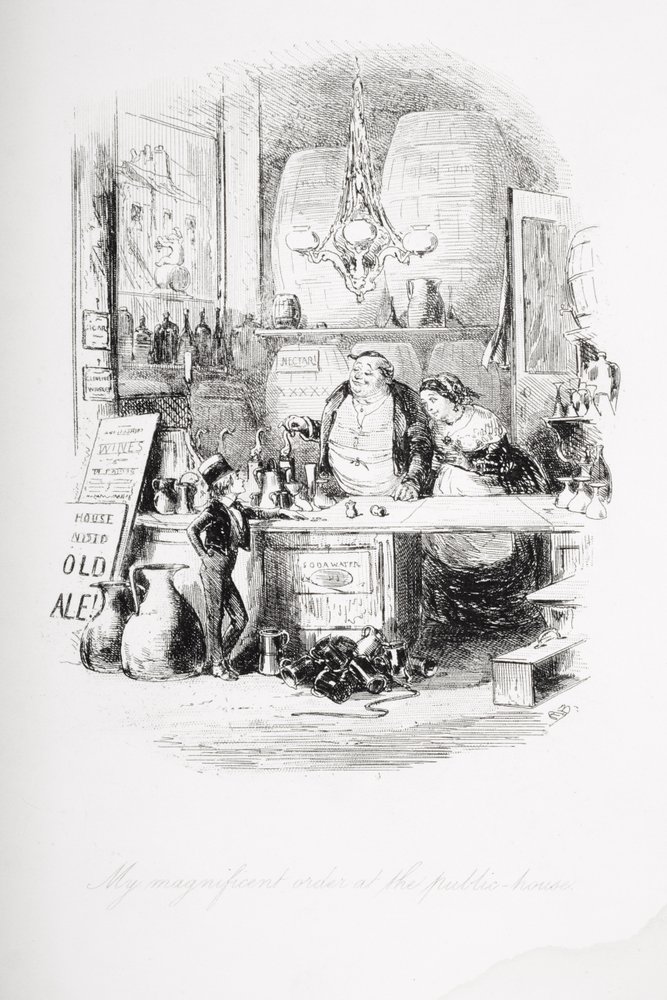 Eine prächtige Bestellung im Wirtshaus, Illustration aus 