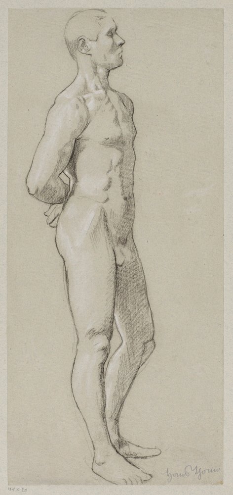 Männlicher Akt von Hans Thoma