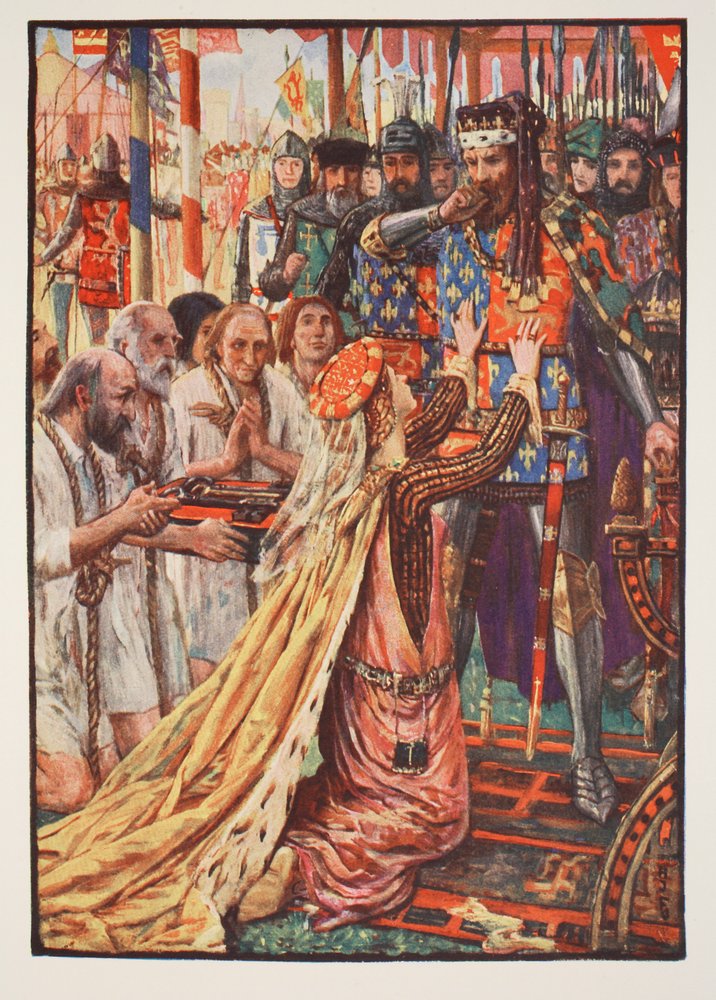 Eduard III. in Calais, Illustration aus 