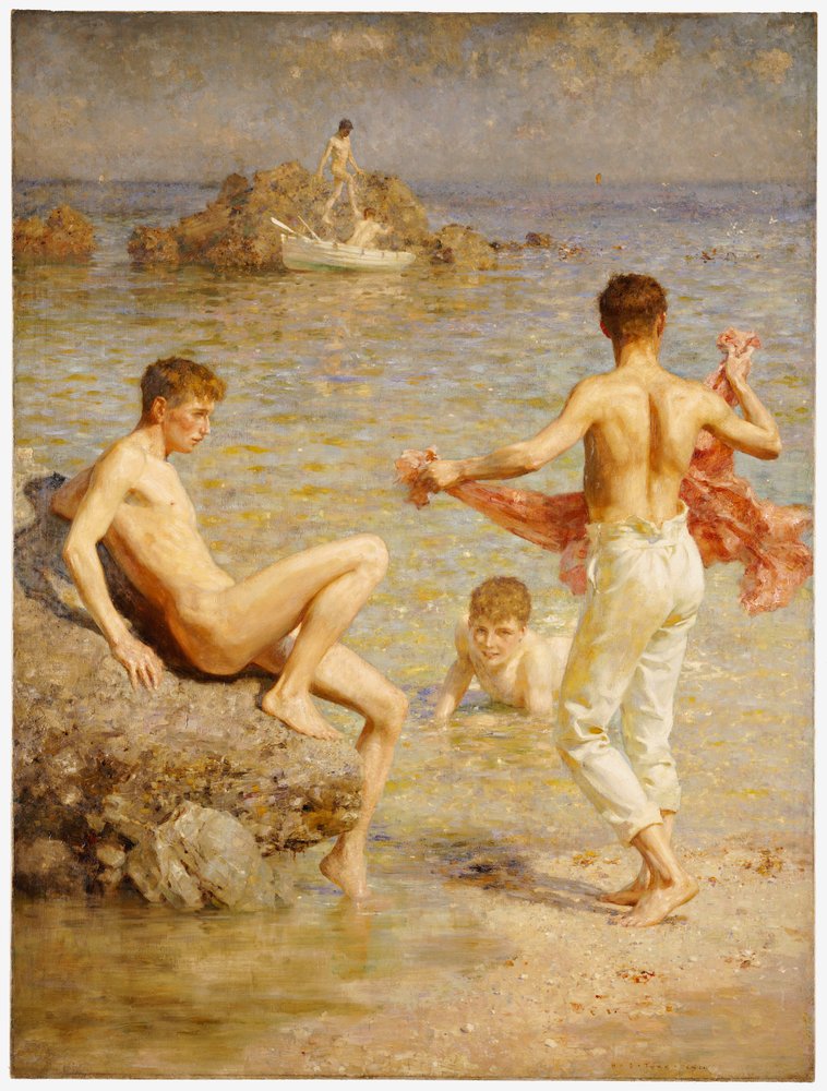 Glitzerndes Wasser, 1910 von Henry Scott Tuke