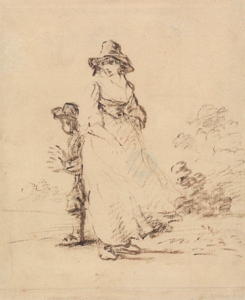 Ein Landjunge und ein Landmädchen von Henry William Bunbury