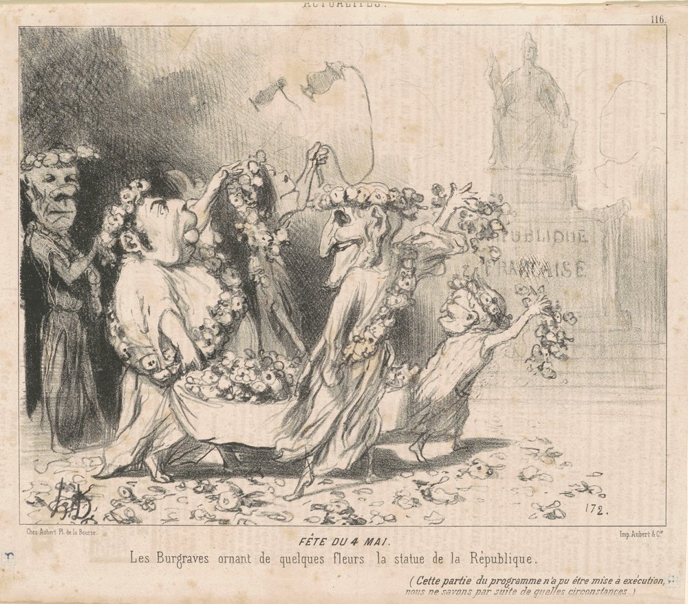 Fest am 4. Mai von Honoré Daumier