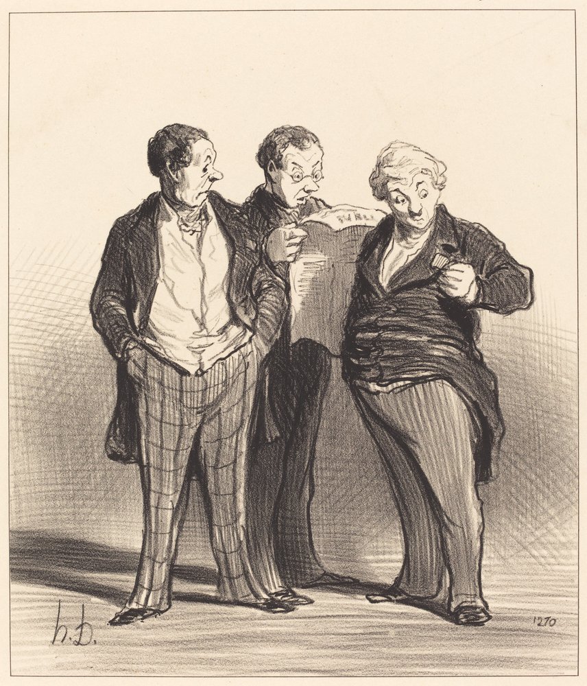 Das Verbot des Tragens von Auszeichnungen von Honoré Daumier