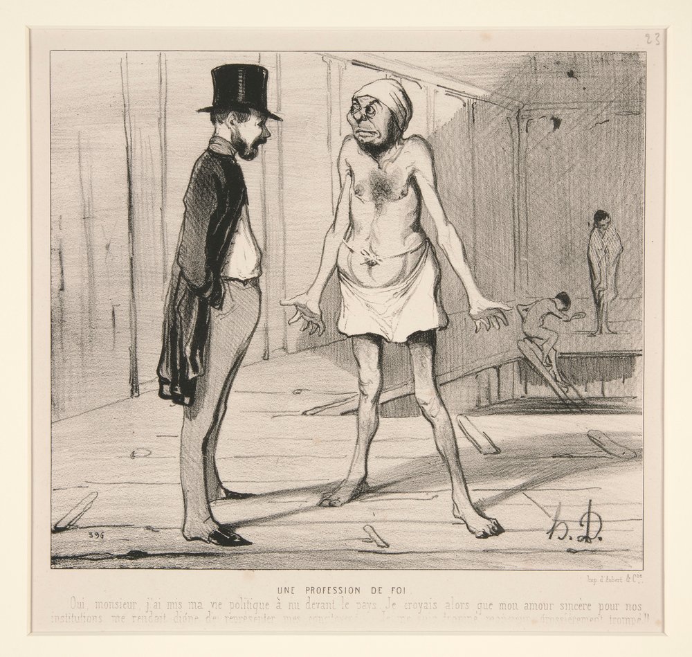 Ein Glaubensbekenntnis von Honoré Daumier