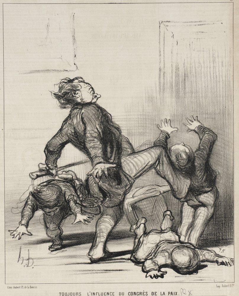 Noch immer der Einfluss des Friedenskongresses von Honoré Daumier