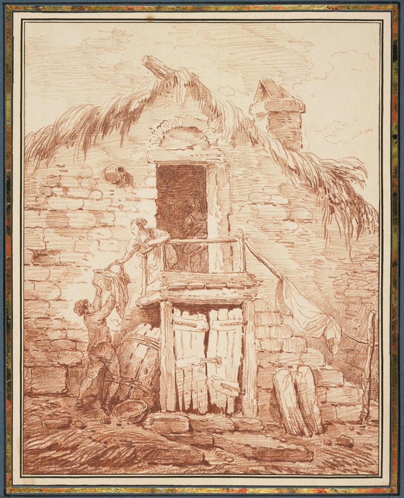 Ein Steinhaus, ca. 1774 von Hubert Robert
