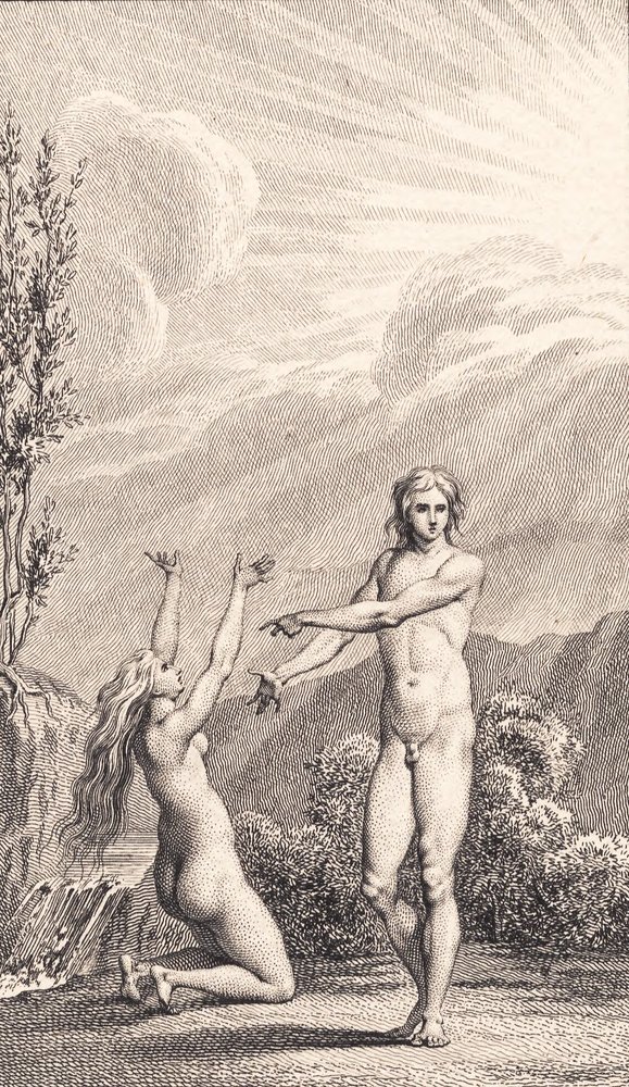Illustration zu Ewalds "Adam und Eva". II von J.F. Clemens