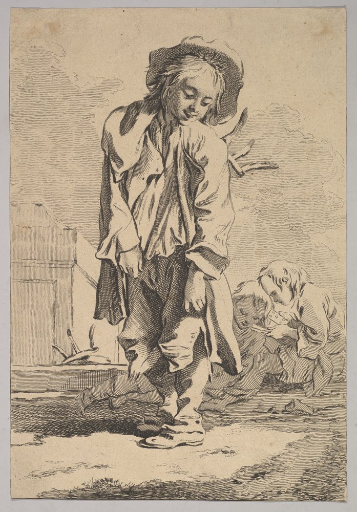 Von oben nach unten fegen von Jacques Philippe Le Bas