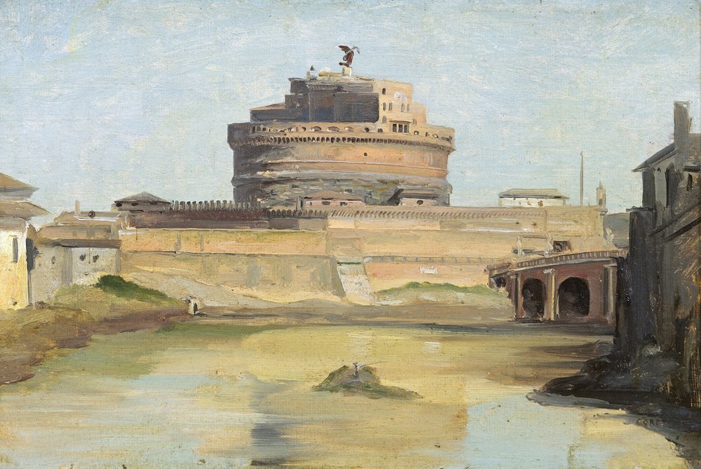 Die Engelsburg, Rom von Jean-Baptiste-Camille Corot