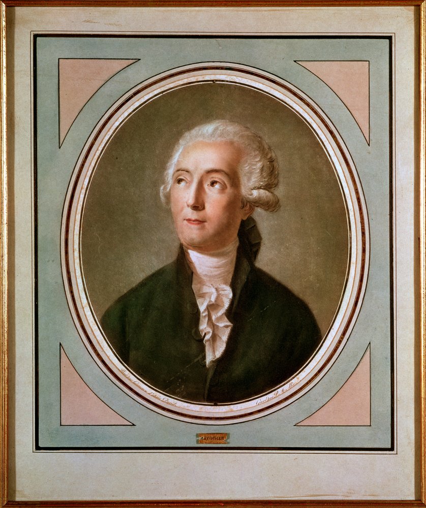 Porträt von Antoine Laurent de Lavoisier (1743-94), französischer Chemiker, gestochen von Pierre Michel Alix (1762-1817) nach einem Porträt von Jacques Louis David (1748-1825) von Jean Francois Garneray