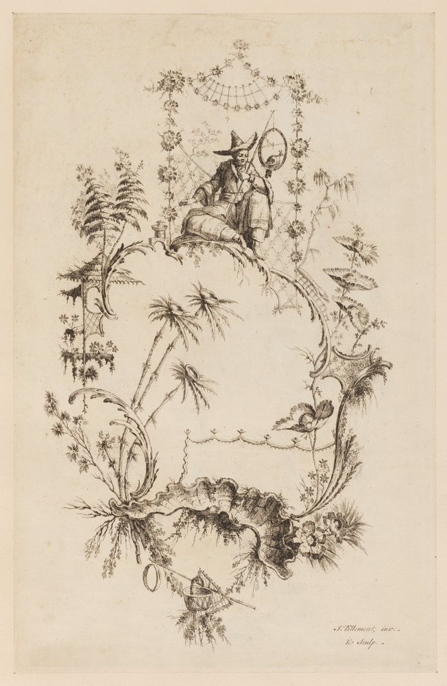 Tafel 3, aus "Ein neues Buch chinesischer Ornamente" von Jean Baptiste Pillement